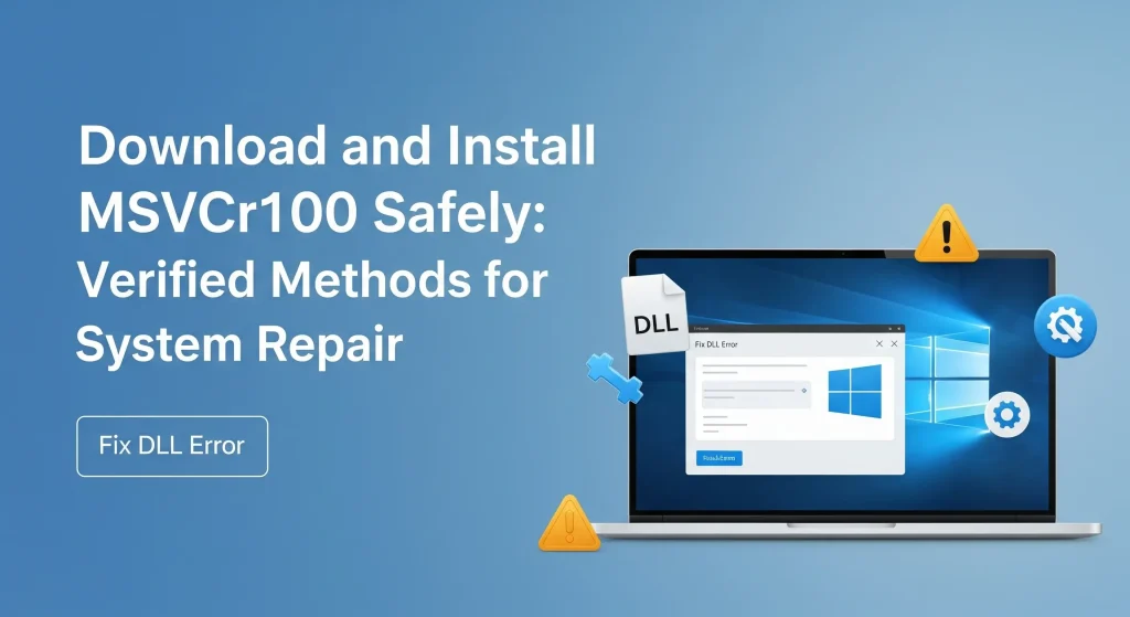 Download and Install msvcr100 Safely: Verified Methods for Secure System Repair.